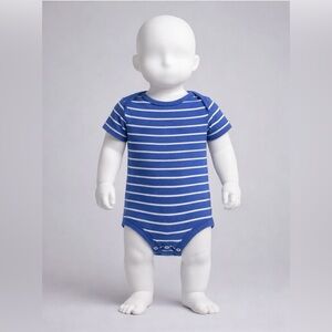 Carter's Blue and White Striped Bodysuit